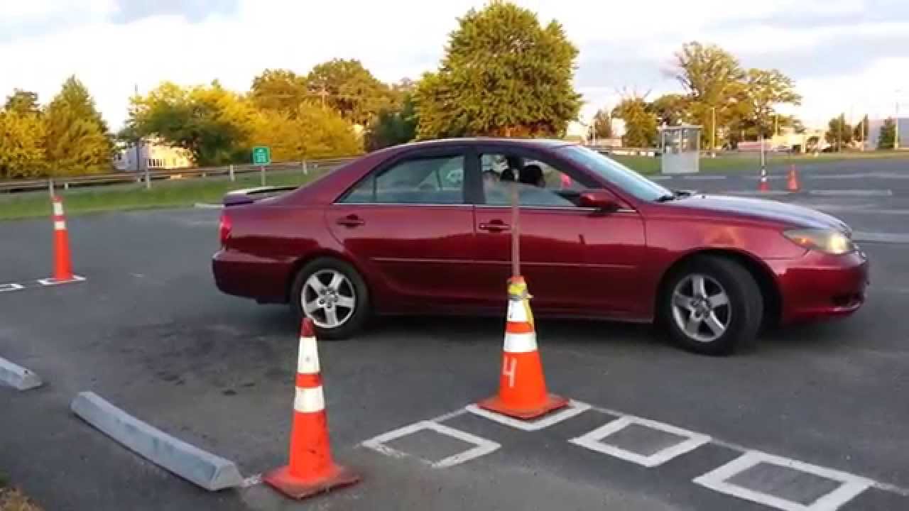 size of parallel parking space for driving test pa
